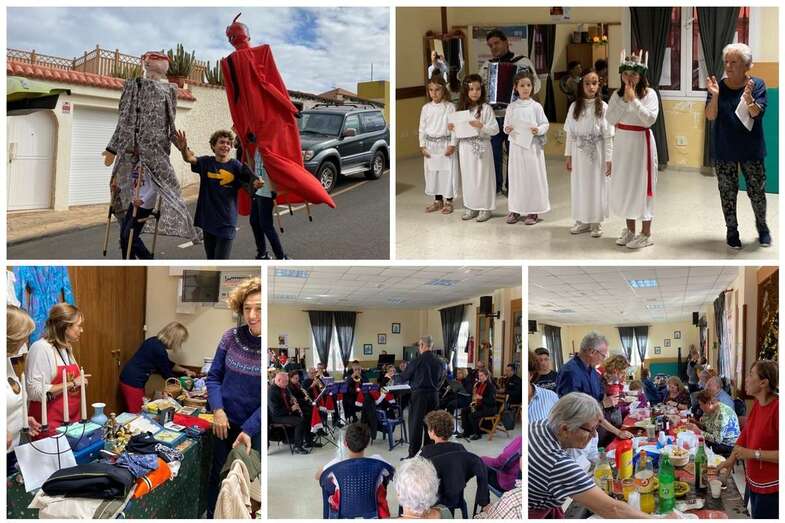 Imágenes de algunos de los actos festivos organizados por Las Olas (Foto TA)